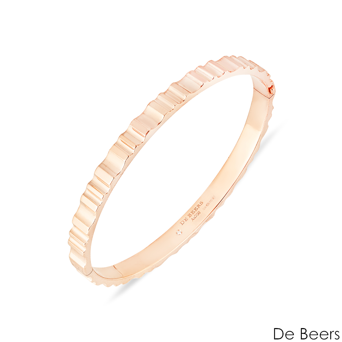 De Beers RVL Rose Gold Bangle Size 15 B103278